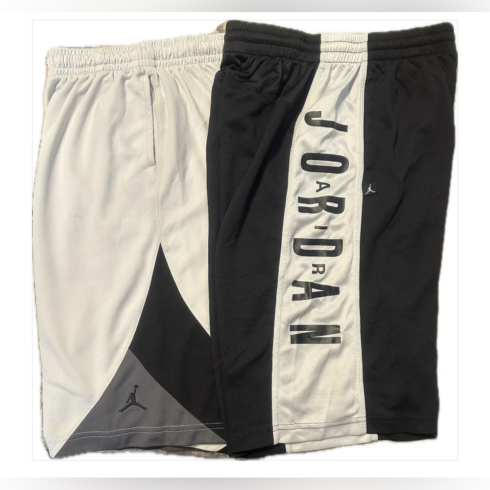 Jordan Men's Athletic Shorts in Black and White